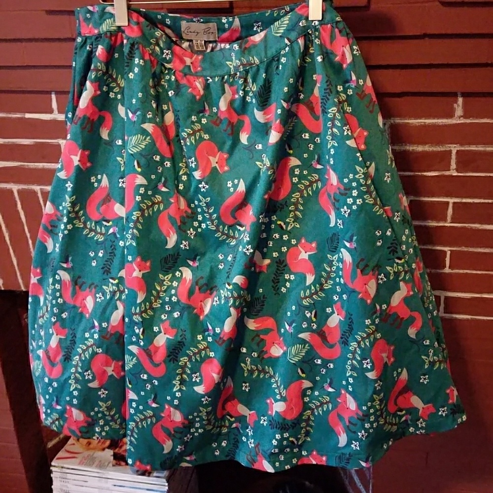 US size 18 Lindy Bop 🦊 fox print skirt